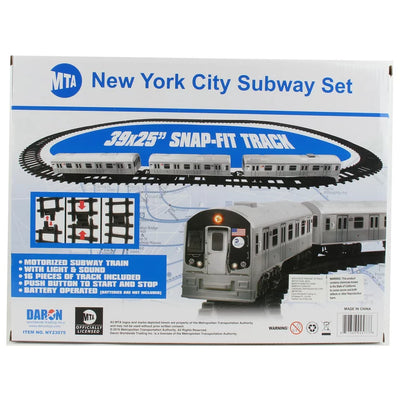 Daron New York City MTA Subway Battery Operated Train Set with Track (3 Pieces)**New in box**