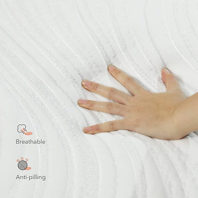 King Mattress, Sweetnight 12” Hybrid Mattress with Gel Memory Foam & Pocket Innerspring for Cool Sleep & Edge Support, Bed Mattress with Moisture Wicking Adaptive Cover, Medium Firm, King Size- new in box