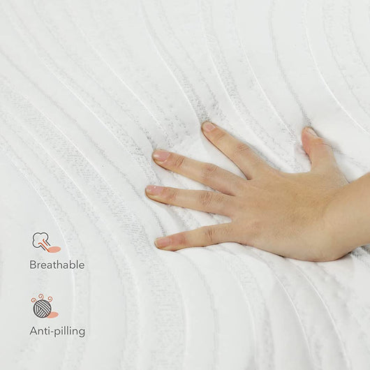 King Mattress, Sweetnight 12” Hybrid Mattress with Gel Memory Foam & Pocket Innerspring for Cool Sleep & Edge Support, Bed Mattress with Moisture Wicking Adaptive Cover, Medium Firm, King Size- new in box