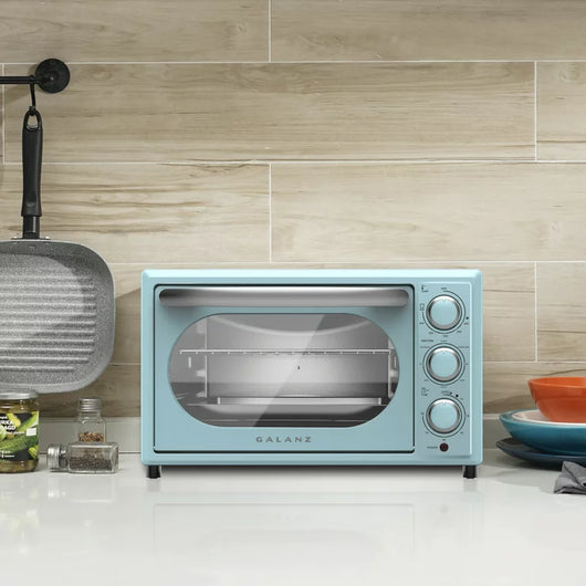Galanz 0.9 Cu. ft. Retro Bebop Blue Convection Toaster Oven!  -Brand new in the box