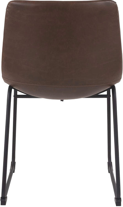 REDUCED!!! Signature Design by Ashley Mid Century Centiar Dining Bucket Chair Set of 2, Black and Brown- NEW IN BOX!!!