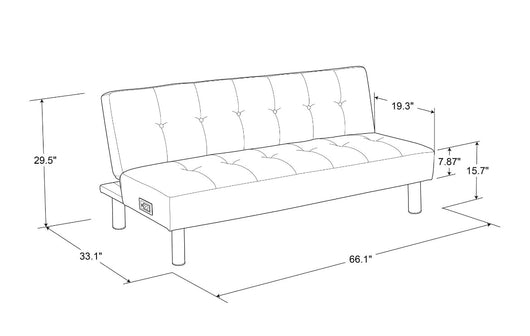 Serta Canon Futon with Power (new in the box)