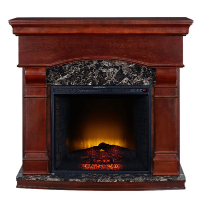 Bold Flame 47” Electric Fireplace in Walnut!! NEW & ASSEMBLRD - SEE PHOTOS