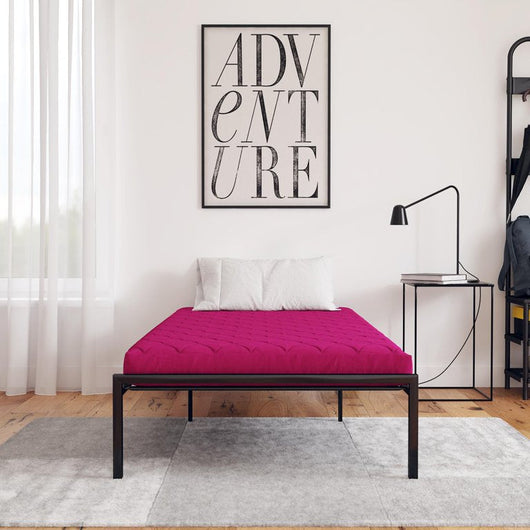 DHP Value 6 Inch Thermobonded Polyester Filled Quilted Top Bunk Bed Mattress, Twin, Pink**New in Box**