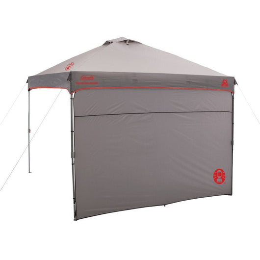 Coleman Tan 10 Ft X 10 Ft Instant Sun Shelter W/Shade Wall- new in carry case