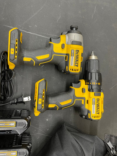20-Volt MAX Cordless Brushless Compact Drill/Impact Combo Kit (2-Tool) with (2) 1.3Ah Batteries, Charger & Bag- brand new