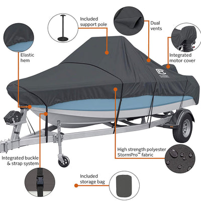Classic Accessories StormPro Heavy-Duty Center Console Boat Cover**New In box**