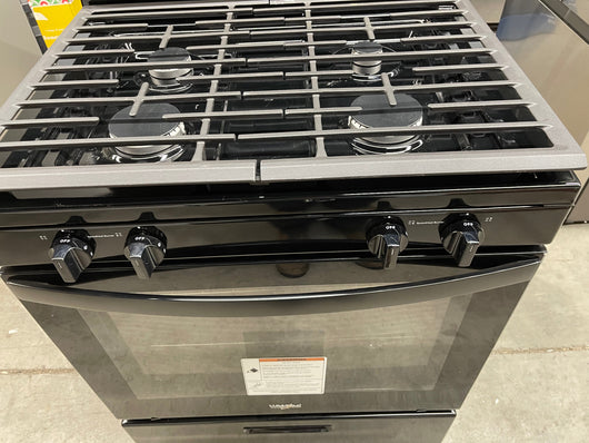 Whirlpool 30-in 4 Burners 5.1-cu ft Freestanding Gas Range (Black)- new