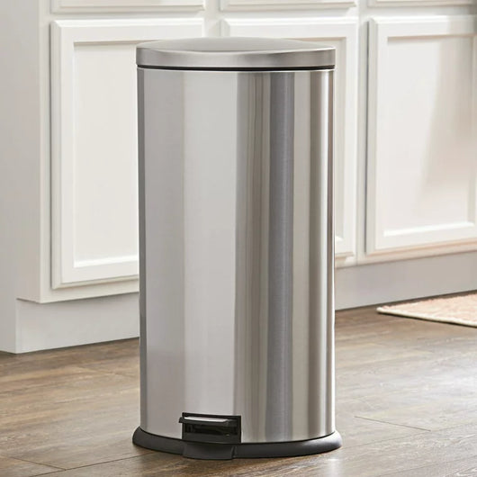Better Homes & Gardens 7.9 gal Stainless Steel Oval Kitchen Garbage Can**New**