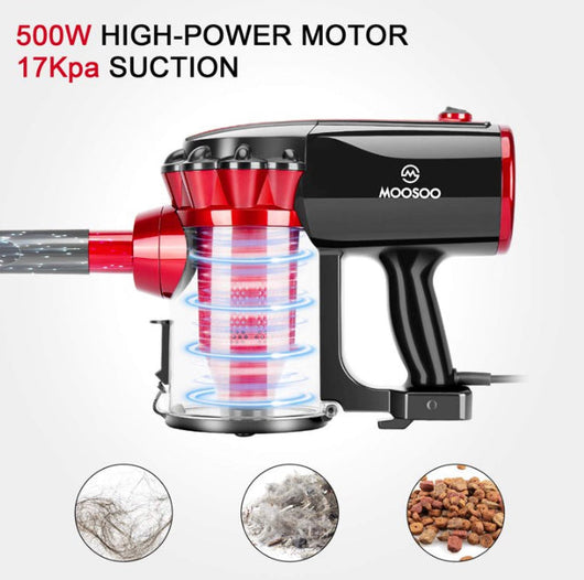 MOOSOO Lightweight Corded Stick Vacuum 2 in 1 Handheld Vacuum, D600- NEW IN BOX!!!