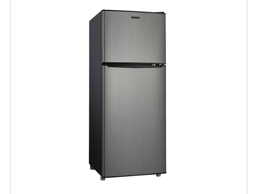 Galanz 4.6. Cu ft Two Door Mini Fridge with Freezer, Stainless Steel Look!! NEW OUT OF BOX