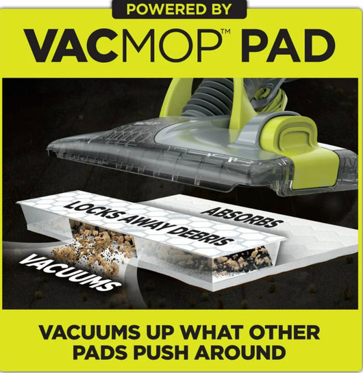 Shark VACMOP™ Cordless Hard Floor Vacuum Mop with Disposable VACMOP™ Pad- NEW IN BOX!!