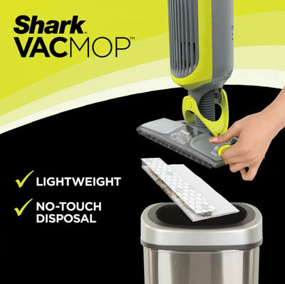 Shark VACMOP™ Cordless Hard Floor Vacuum Mop with Disposable VACMOP™ Pad- NEW IN BOX!!