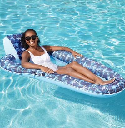 Aqua Inflatable Luxury Pool Lounge- NEW IN BOX!!!