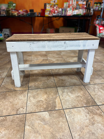 Rustic Farmhouse Bench- NEW AND ASSEMBLED!!!