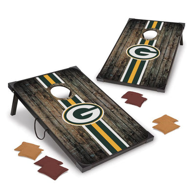 Wild Sports Green Bay Packers 2' x 3' Cornhole Deluxe Game Set with Corners and Aprons**New minor dent from shipping**