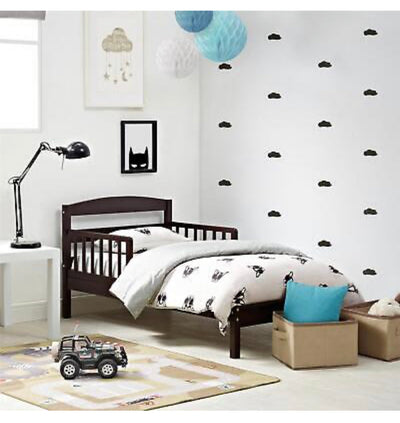 Jackson Kids Wood Toddler Bed with Safety Guardrails, Espresso**New in box**