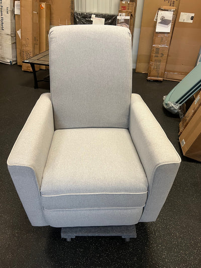 SET OF 2 Evolur Raleigh Upholstered Plush Seating Glider Swivel, Rocker, Recliner, Glider for Nursery in Light Grey, Greenguard Gold Certified, Modern Nursery Recliner, Environmentally Conscious Glider, Set of 2!! NEW OUT OF BOX!!