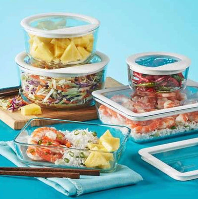 Pyrex 10-piece Ultimate Glass Food Storage Set- NEW IN BOX!!!