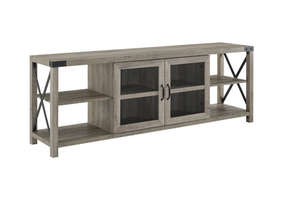 !!REDUCED!! Walker Edison 70” Farmhouse TV Stand Grey Wash (new in the box)