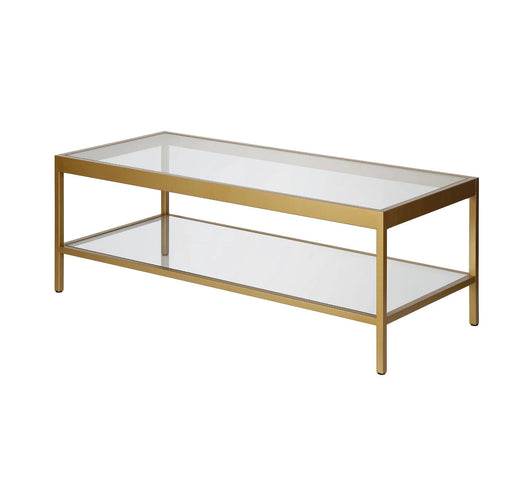 Alexis Coffee Table with Brass Finish (new In the box)