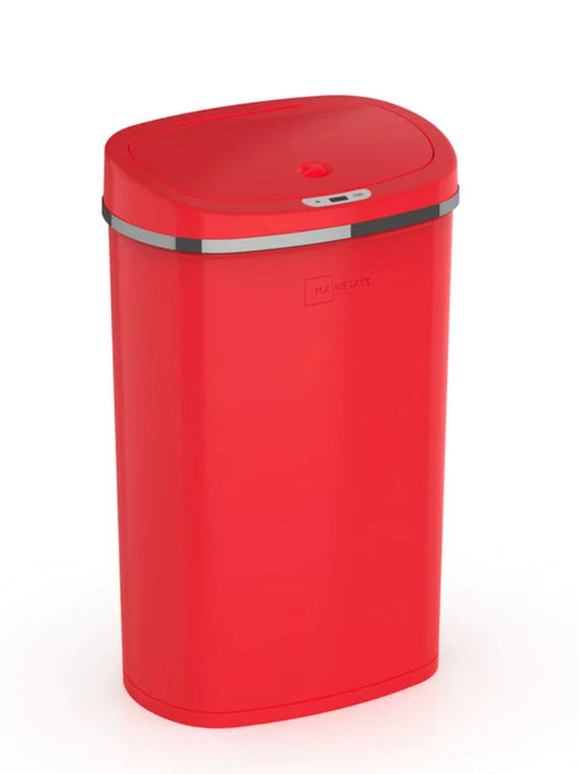 Mainstays 13.2 gal/50 L Motion Sensor Kitchen Garbage Can, Red Stainless Steel- NEW IN BOX!!!!