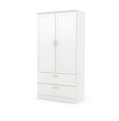 South Shore Acapella, Contemporary Wardrobe Armoire, Pure White (new in the box)