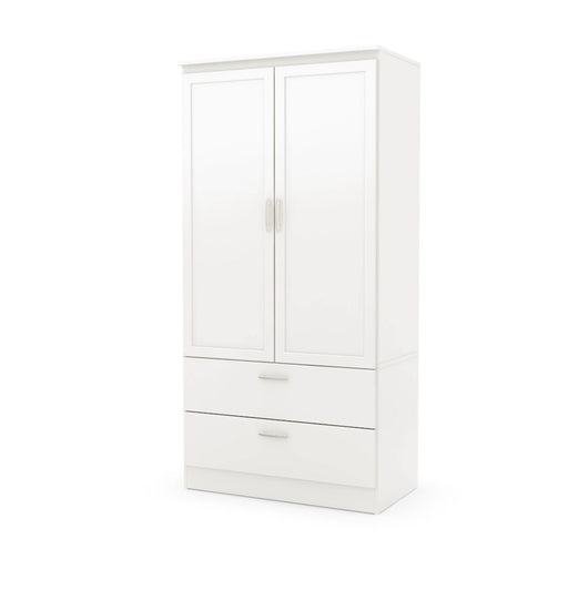 South Shore Acapella, Contemporary Wardrobe Armoire, Pure White (new in the box)