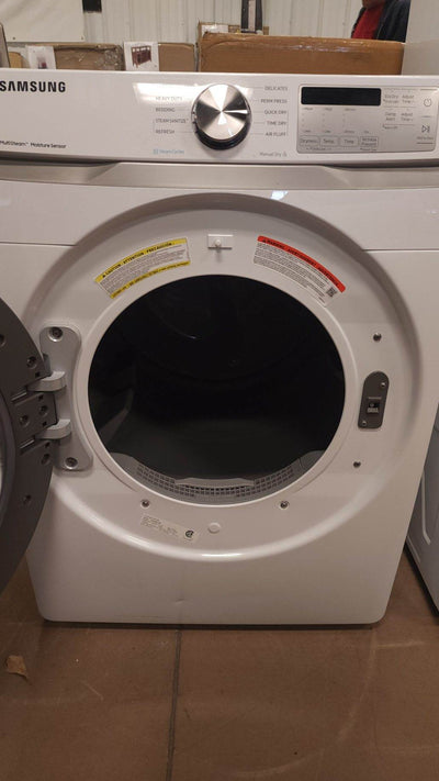 Samsung 7.5-cu ft Stackable Steam Cycle Electric Dryer (White) USED TESTED AND WORKS GREAT