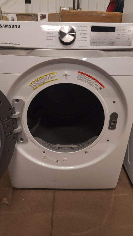 Samsung 7.5-cu ft Stackable Steam Cycle Electric Dryer (White) USED TESTED AND WORKS GREAT