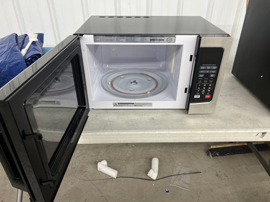 TOSHIBA Stainless Steel Countertop Microwave Oven, 1.2 Cu Ft with 12.4" Turntable, Smart Humidity Sensor with 12 Auto Menus, Mute Function & ECO Mode, Easy Clean Interior, Stainless Steel & 1100W! - NEW!