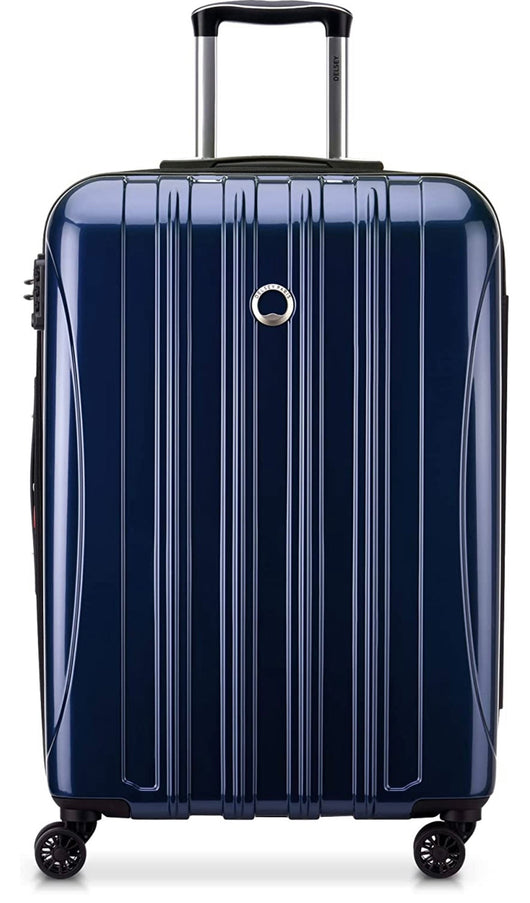 DELSEY Paris Helium Aero Hardside Expandable Luggage with Spinner Wheels, Blue Cobalt, Checked-Medium 25 Inch- NEW OUT OF BOX!!!!