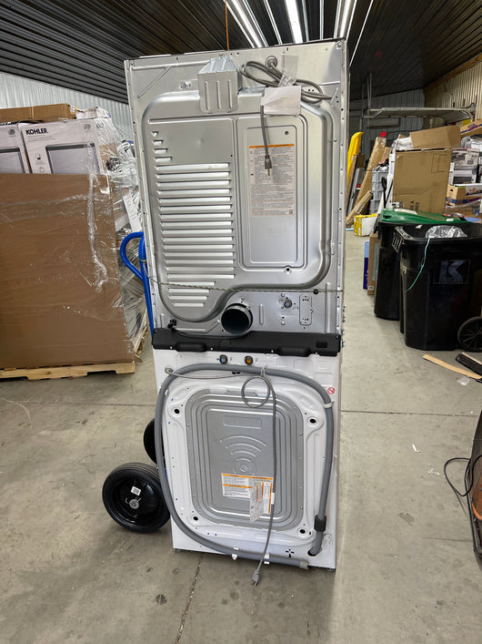 Front Load Washer and 7.4 cu. ft. Dryer!  WHITE FINISH  -Brand new never used, scratch and dent unit - , photos shown - GAS DRYER!