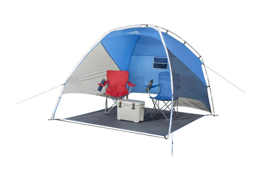 Ozark Trail Sand Island 7.5' x 7.5' Sunshade Beach Tent, with UV Protection and Hidden Pocket- IN CARRY BAG