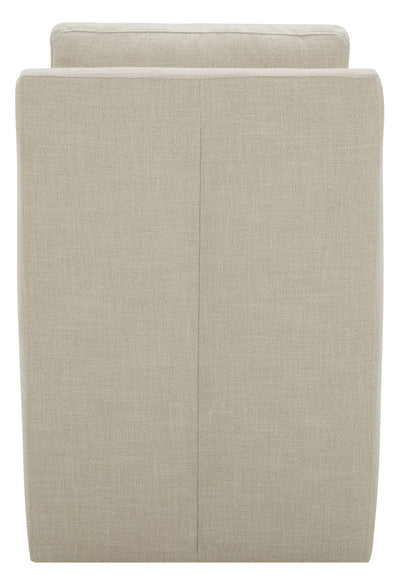 Amazon Brand – Stone & Beam Vivianne Modern Upholstered Dining Chair with Casters, 24.4"W, Linen**New in box**
