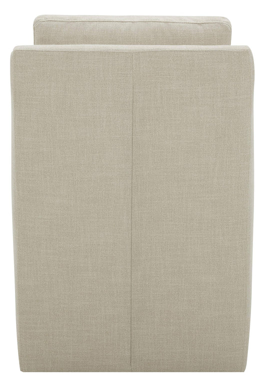 Amazon Brand – Stone & Beam Vivianne Modern Upholstered Dining Chair with Casters, 24.4"W, Linen**New in box**