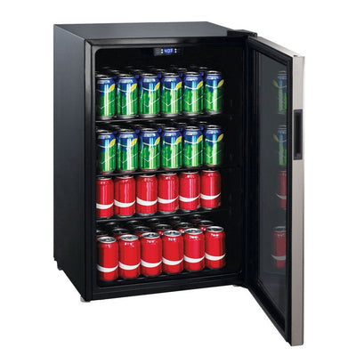 Galanz 4.5 Cu ft 152 can Beverage Mini Fridge (New out of the box Dented From shipping, photos shown)