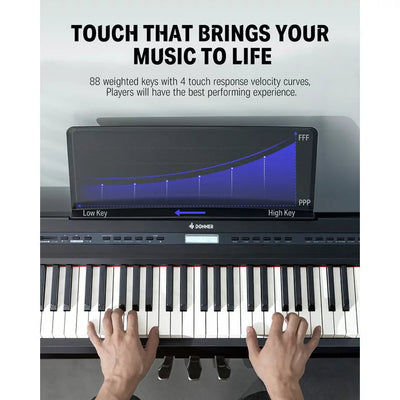 Donner DEP-10 - Digital piano with stand!  -Brand new in the box or assembled