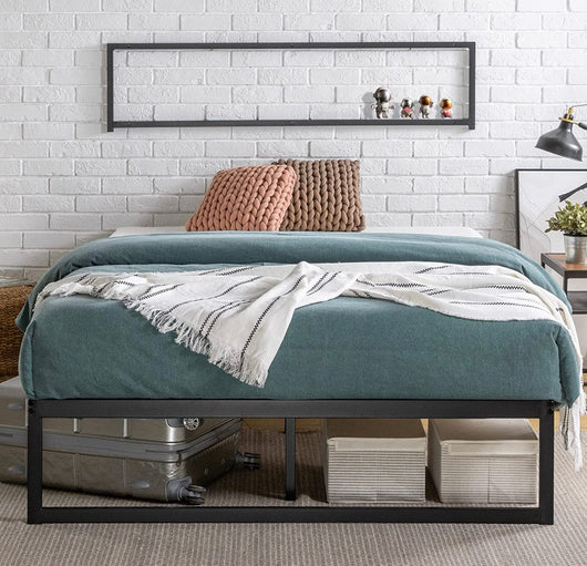 ZINUS Abel Metal Platform Bed Frame / Mattress Foundation with Steel Slat Support / No Box Spring Needed / Easy Assembly, Queen- NEW IN BOX!!!