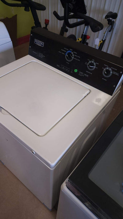 Maytag 3.5-cu ft Commercial-Grade Residential Agitator Top-Load Washer - White (used- tested and works great) included in 20% off clearance sale!
