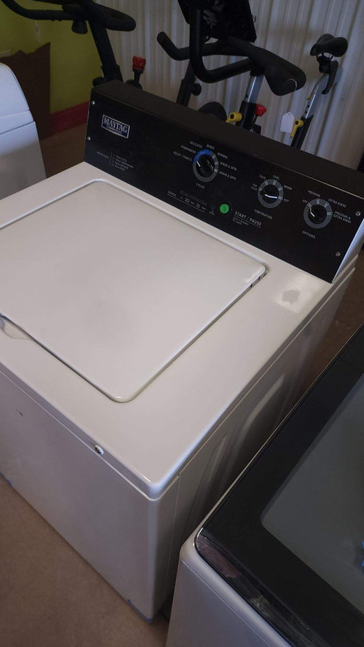 Maytag 3.5-cu ft Commercial-Grade Residential Agitator Top-Load Washer - White (used- tested and works great) included in 20% off clearance sale!