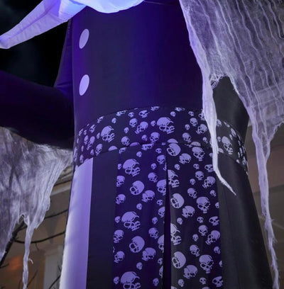 12 ft. Short Circuit Victorian Reaper Halloween Inflatable with Lightshow Projection- NEW!!!