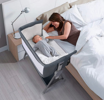 Cowiewie Bedside Bassinet for Baby with Bed Mattress and Storage- NEW IN BOX!!!