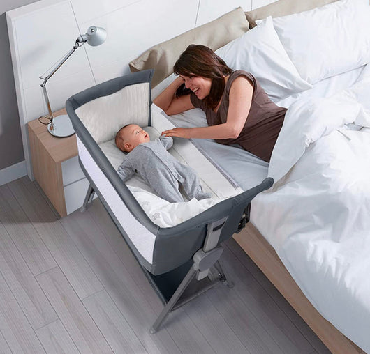 Cowiewie Bedside Bassinet for Baby with Bed Mattress and Storage- NEW IN BOX!!!