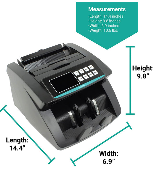 Kolibri Money Counter Machine - 1,500 bills per min, advanced counterfeit detection, set up in minutes, Add and Batch Modes, Cash Counter with LCD Display!  -Brand new in the box