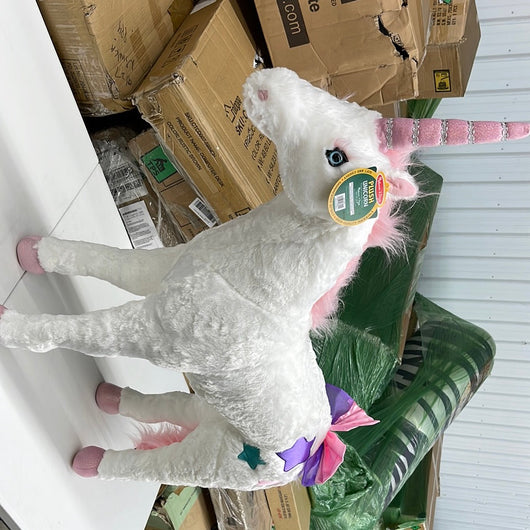 Melissa & Doug Giant Unicorn - Lifelike Stuffed Animal (over 2 feet tall)- brand new