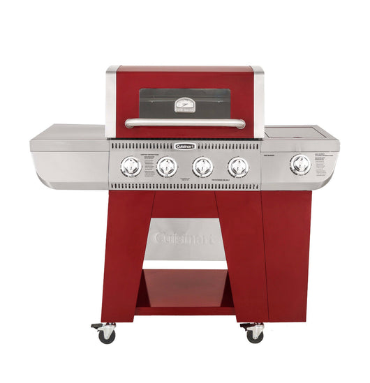 Cuisinart Four Burner Gas Grill with Dual Fuel Valves Red (new in the box)