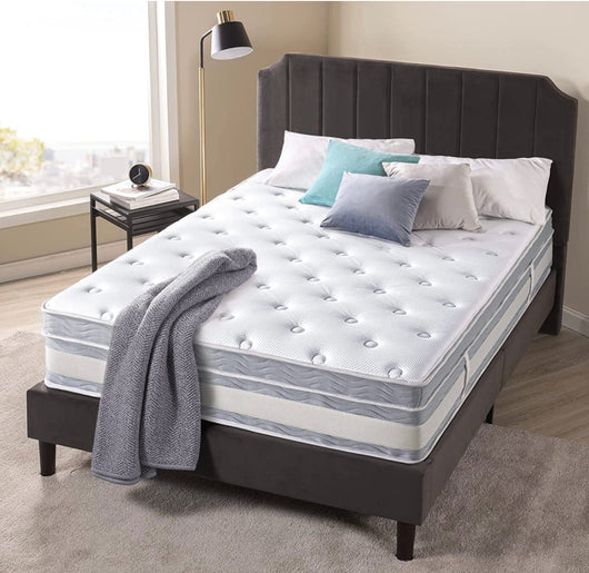 ZINUS 14 Inch Green Tea Cooling Gel Memory Foam Hybrid Mattress / Pocket Innersprings for Motion Isolation / Edge Support, King- NEW IN BOX!!!
