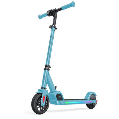 Macwheel Electric Scooter for Kids Age 8+, LED Display, 5 Miles Ride Time, 3 levels of height from 28 '' to 36 '', Variable Speed 5mph / 8mph / 10mph, Foldable,Blue**New in Box**