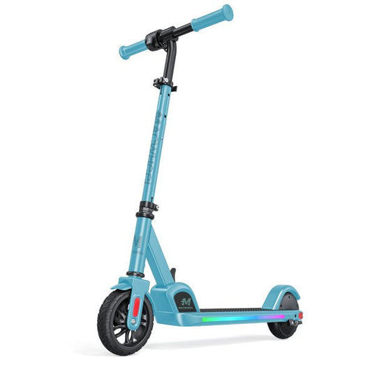 Macwheel Electric Scooter for Kids Age 8+, LED Display, 5 Miles Ride Time, 3 levels of height from 28 '' to 36 '', Variable Speed 5mph / 8mph / 10mph, Foldable,Blue**New in Box**